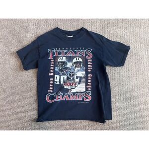2000 Tennessee Titans - Ft. Eddie George - Vintage NFL T-Shirt Large Youth
